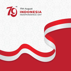Indonesian Independence Day Background Banner Design