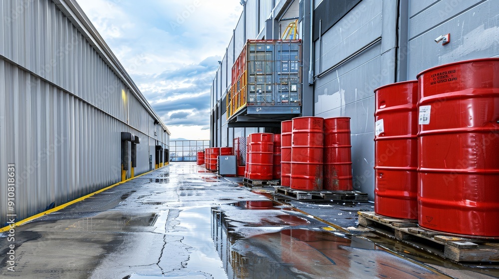 Poster the customization of loading dock configurations for hazardous materials handling includes safety en