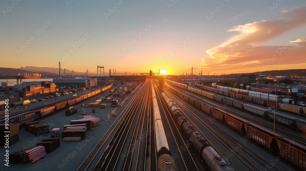 Poster the design flexibility of rail yards accommodates future railway expansions and technological advanc