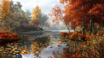 Obraz premium Autumn Scenic Environment