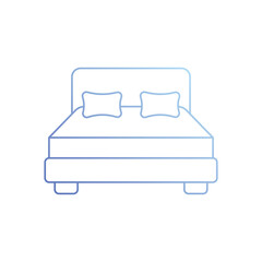 Bed vector icon