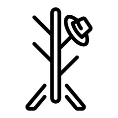 Obraz premium coat rack Line Icon