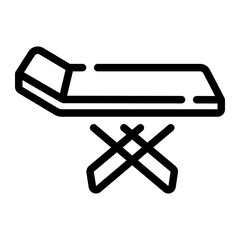 foldable drying rack Line Icon