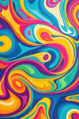 Colorful Abstract Background Swirls