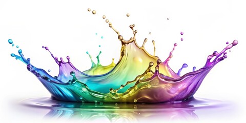 Fototapeta premium colorful liquid splash