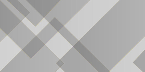 Fototapeta premium Modern luxury pattern of geometric white and gray color background, Elegant abstract background with grey lines with shadow. white paper transparent material in triangle technology and square shapes i