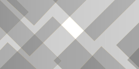 Modern luxury pattern of geometric white and gray color background, Elegant abstract background with grey lines with shadow. white paper transparent material in triangle technology and square shapes i
