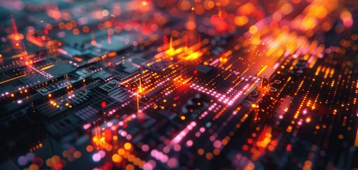 Complex algorithm visualization, close up, computational science, vibrant, overlay, futuristic interface backdrop