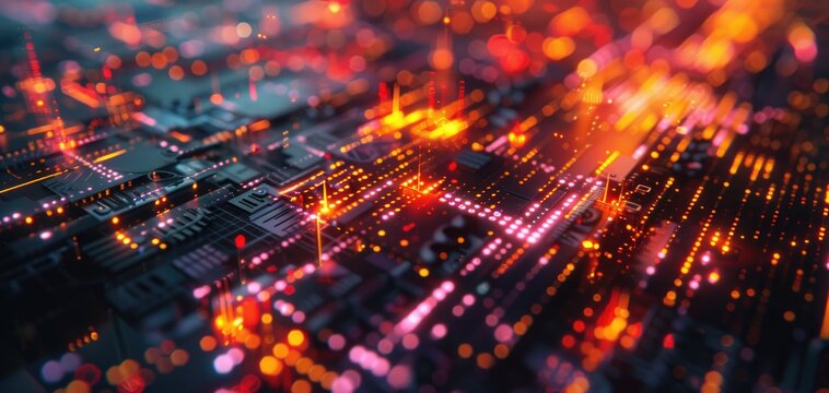 Complex algorithm visualization, close up, computational science, vibrant, overlay, futuristic interface backdrop