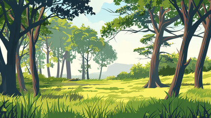 Fototapeta premium trees in the forest