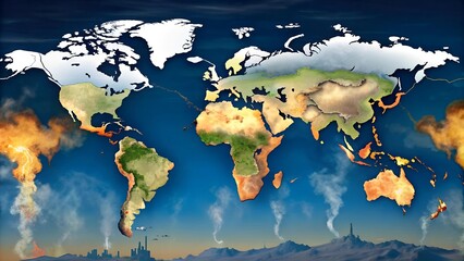 The Global Impact: Visualizing Gas Emissions and Their Consequences  Generative AI