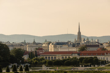 Fototapeta premium Austria Vienna architecture sunset beautifull 