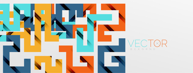 Color bend lines with shadow texture effect. Vector Illustration For Wallpaper, Banner, Background, Card, Book Illustration, landing page