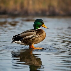 Obraz premium beautiful mallard in the water