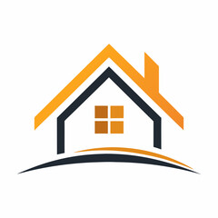 House logo design vector art illustration