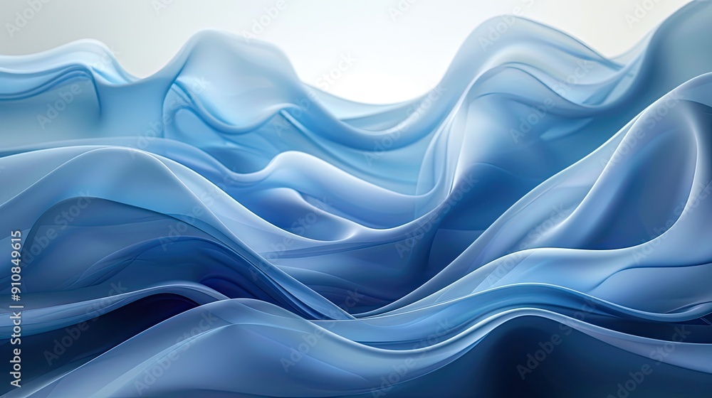 Poster abstract background with serene smooth lines