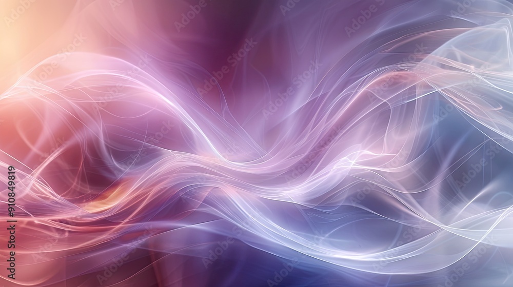 Poster abstract background with serene smooth lines
