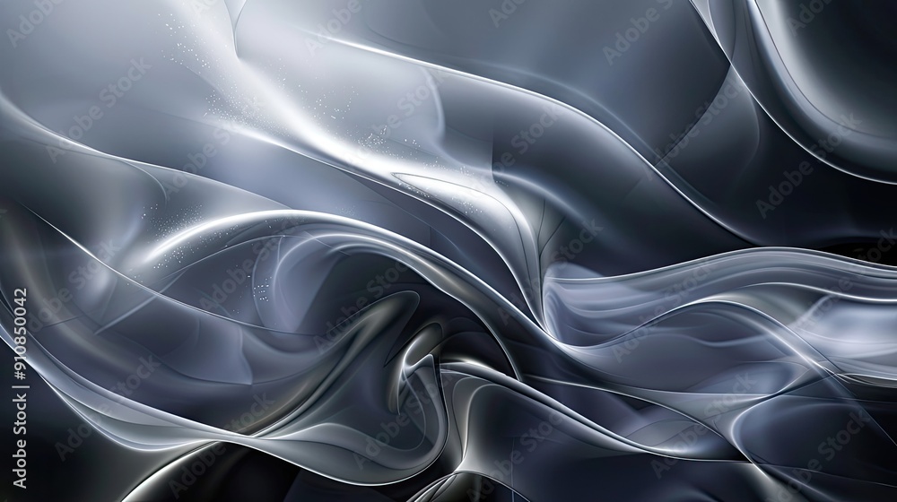 Poster abstract background with serene smooth lines