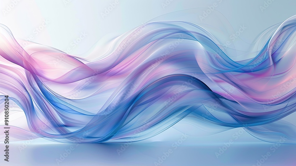 Poster abstract background with serene smooth lines