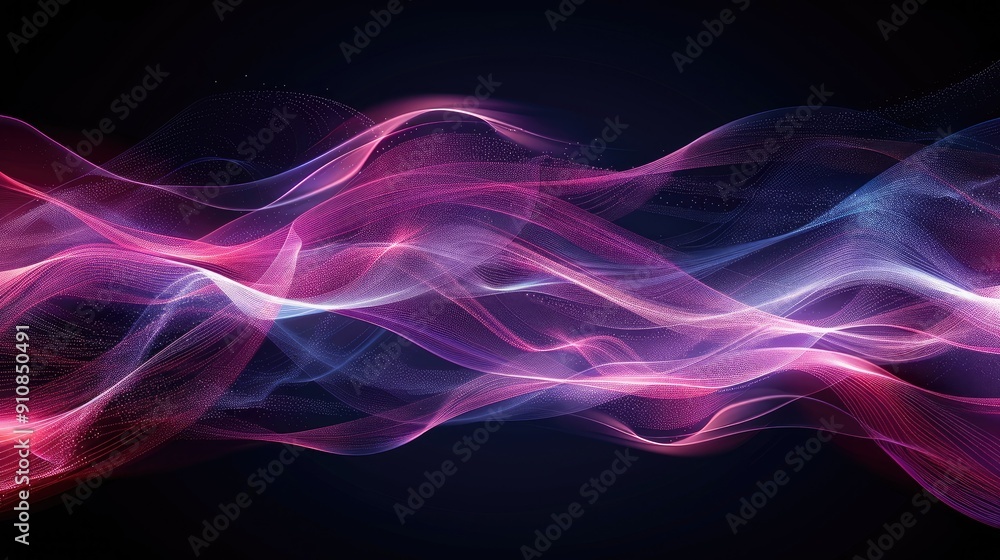 Poster abstract background with serene smooth lines