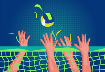 volleyball playing background