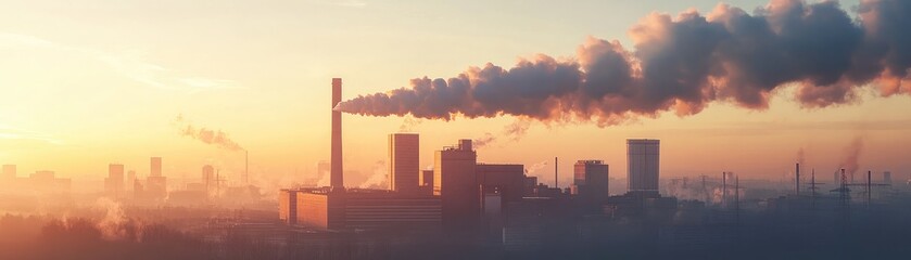 Clean energy power plant, symbolizing renewable resources