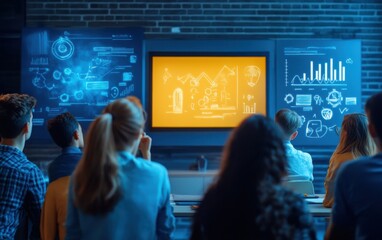 Educators using digital tools for lesson planning and classroom management., 