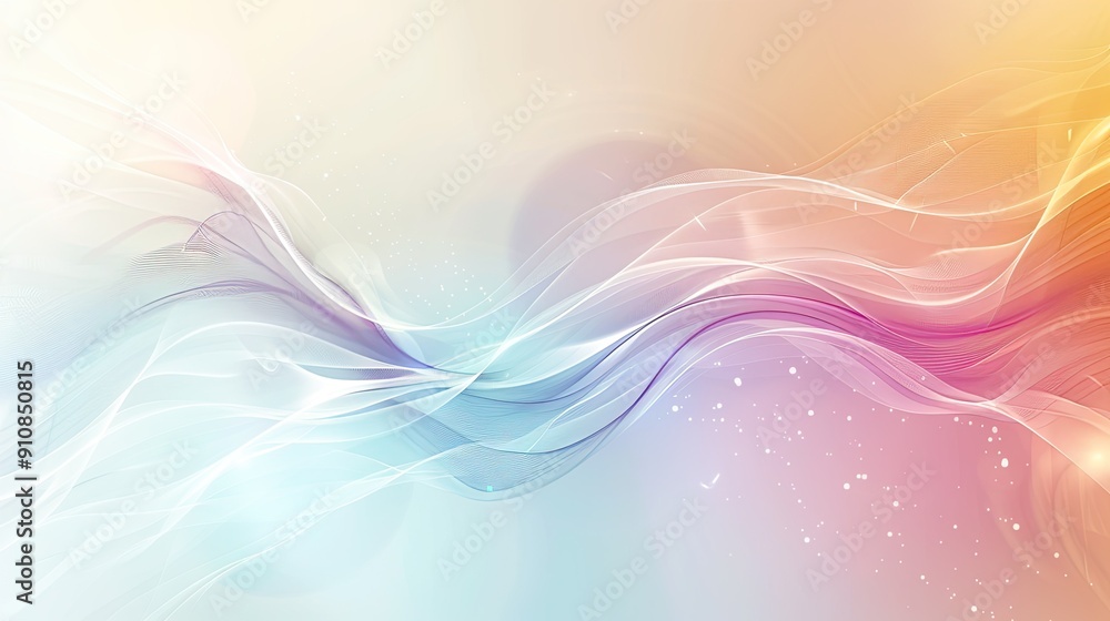 Poster abstract background with serene smooth lines