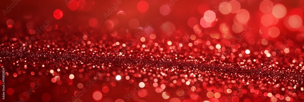 Aufkleber a dazzling image with a sparkling red bokeh effect, creating a warm and festive atmosphere, suitable