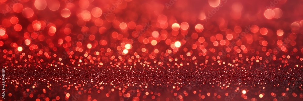 Aufkleber a vibrant image with red sparkle bokeh effects, creating a festive and lively atmosphere, suitable f