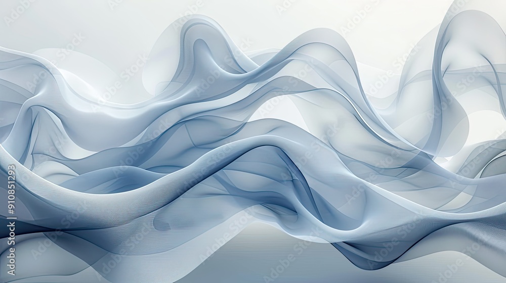Poster abstract background with serene smooth lines