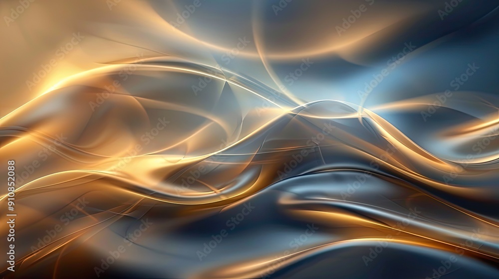 Poster abstract background with serene smooth lines