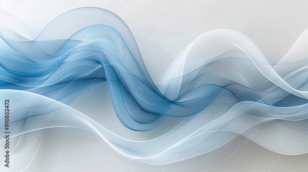 Poster abstract background with serene smooth lines
