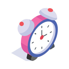 An icon of the alarm clock denoting time management, punctuality, reminders, and the start of the day.