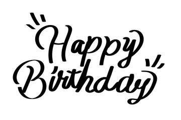 HAPPY BIRTHDAY　BLACK