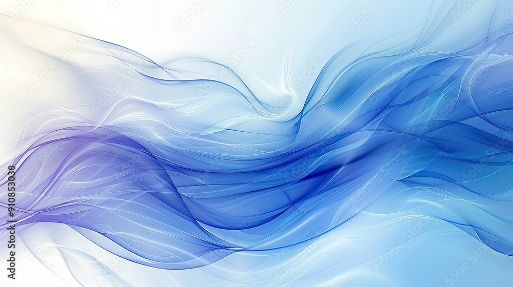 Aufkleber abstract background with serene smooth lines