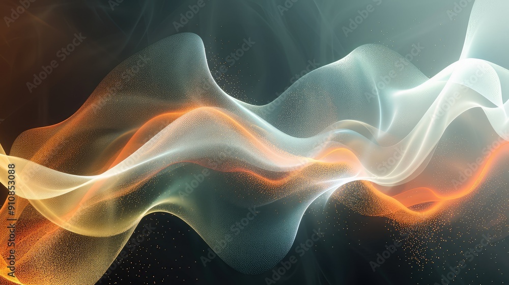 Aufkleber abstract background with serene smooth lines