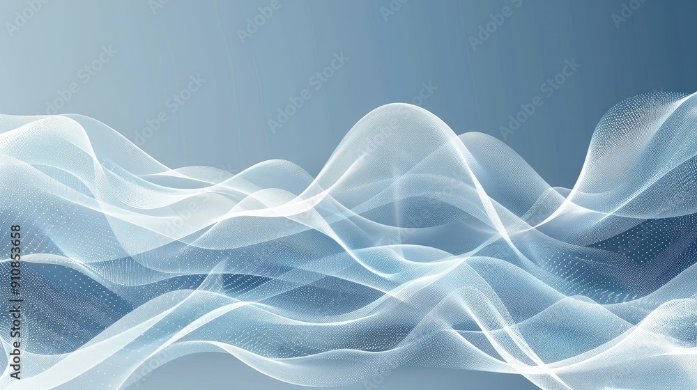 Aufkleber abstract background with serene smooth lines