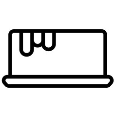Butter Icon in Line Style