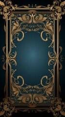 Obraz premium luxury dark background with ornamental decoration