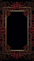 Obraz premium luxury dark background with ornamental decoration