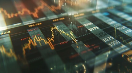 Obraz premium financial chart