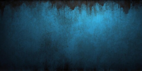 Naklejka premium blue to black color gradient grungy metallic backgroun background