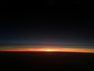 sunset in the sky