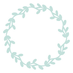 ナチュラルな蔦のシンプルリースフレーム⭐︎PNG