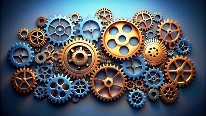 Interconnected Gears: A Symphony of Collaboration  generative AI