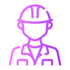 engineer Line Gradient Icon