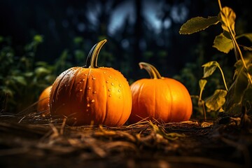 pumpkin background, photography with generative ai