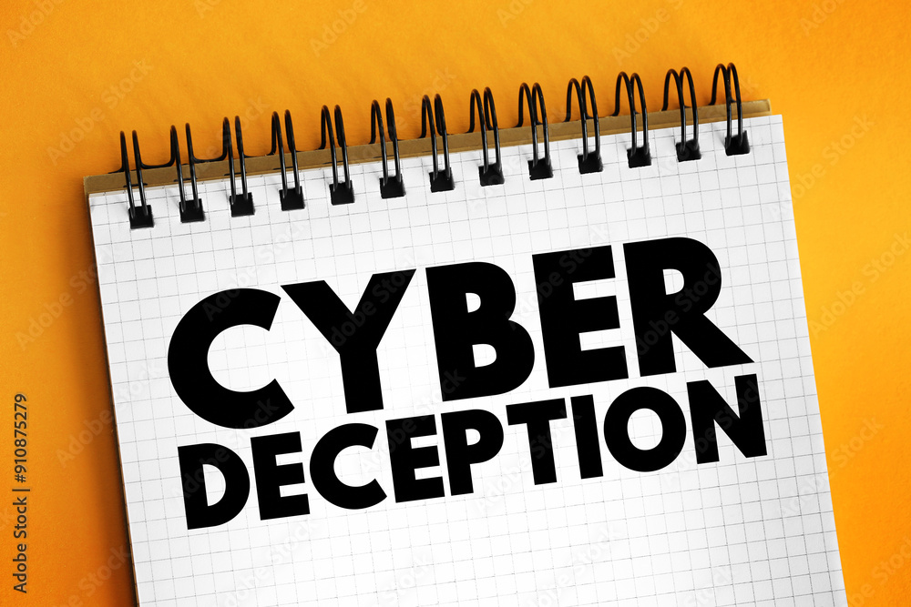 Poster cyber deception is a technique used to consistently trick an adversary during a cyber-attack, text c