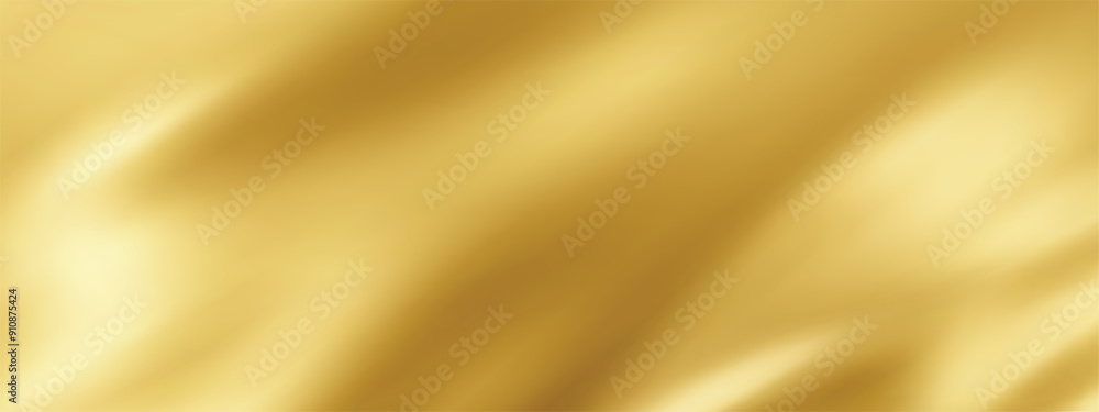 Poster close-up texture of natural gold silk. light golden fabric smooth texture surface background. smooth